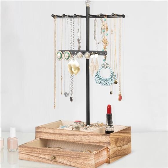 Jewelry Organizer Dollar Store Necklace Tree Napkin Holder Dollar